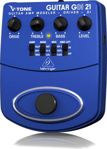 Behringer GDI21 педаль моделирования гитарных усилителей/предусилитель для прямой записи/DI-box фото 3