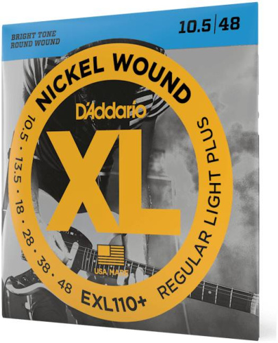 D'Addario EXL110 + струны для эл .гит Light Plus, никель, 10,5-48