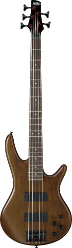IBANEZ GIO GSR205B-WNF WALNUT FLAT 5-струнная бас-гитара, бас-гитара, цвет ореховый, корпус махагони, гриф клён, профиль грифа GSR5, накладка грифа па