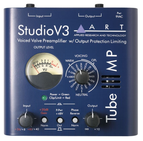 ART Tube MP Studio V3 Ламповый предусилитель, версия "Variable Valve Voicing", фант. 48 V, OPL, инди