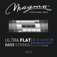 Magma Strings BE156SUF Струны с плоской обмоткой для 6-струнной бас-гитары 30-125, Серия: Ultra Flat, Калибр: 30-40-60-80-100-125, Обмотка: плоская, н