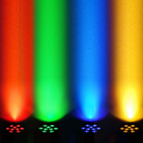 INVOLIGHT LEDPAR9HEX светодиодный прожектор RGBWA+UV 7шт. DMX-512, ИК-ДУ фото 4