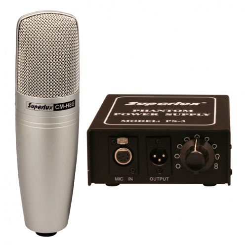 Superlux CMH8G ламповый конденсаторный микрофон с большой диафрагмой 1 дюйм. 9 вариантов направленн
