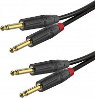 ROXTONE GPTC210/1,5 Аудио-кабель 2 x 6,3 mono Jack RJ2P-BG 2 x 6,3 mono Jack RJ2P-BG), 1.5м