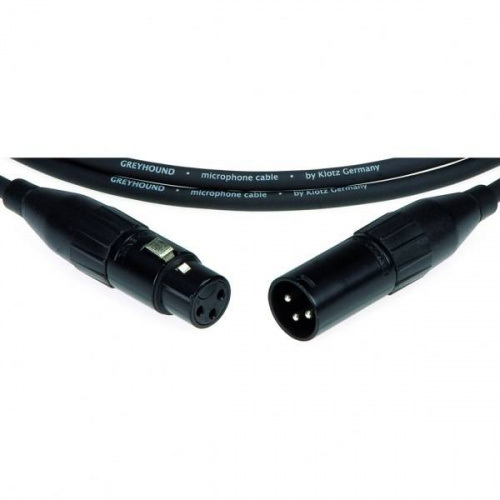KLOTZ GRHXX100 GREYHOUND готовый микрофонный кабель, разъемы Amphenol XLR female - XLR male длина 10 m фото 2