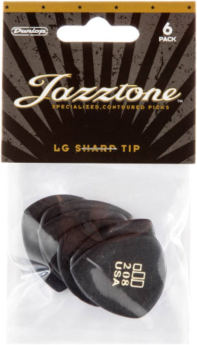 Dunlop 477P208 Упаковка 6 шт. медиаторов JazzTone Large Pointed фото 2