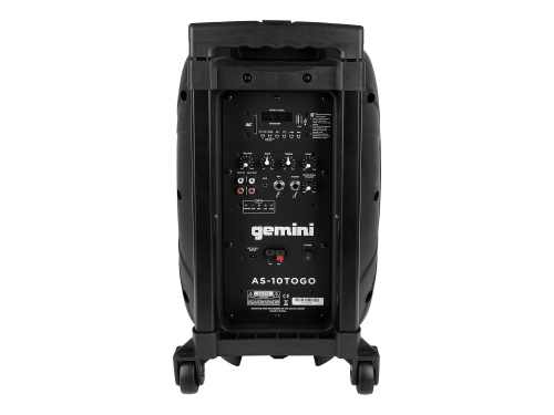 Gemini AS-10TOGO Портативная акустическая система, 10" вуфер, bluetooth, USB. SD фото 8