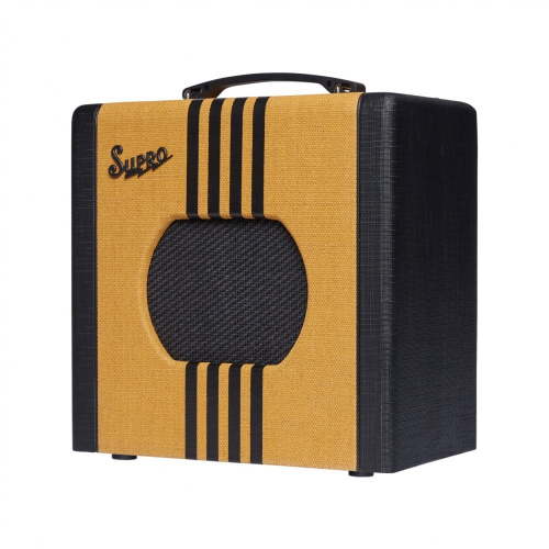 Supro Delta King 8 Tweed&Black ламповый комбоусилитель, 1 Ватт, 1 x 8", 12AX7+12AU7, твид фото 6