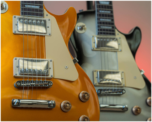 JET JL-500 GD электрогитара, Les Paul, корпус красное дерево, HH, цвет золотой фото 7