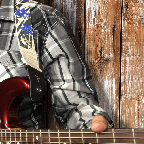 Perri's CWSSP-7036 Ремень для гитары Серия: COTTON Материал: хлопок Рисунок: васильки Ширина р фото 3