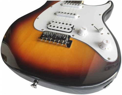 PEAVEY Raptor Plus SNB SSH электрогитара stratocaster, 22 лада, цвет Sunburst фото 3