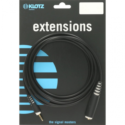 Klotz AS-EX30300 кабель-удлинитель для наушников stereo mini jack 3,5мм M x stereo stereo jack 6,35мм F, 3м фото 3