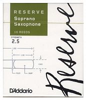 D'ADDARIO WOODWINDS DIR1025 RESERVE SSX - 10 PACK - 2.5 трости для сопрано саксофона, размер 2.5, 10 шт