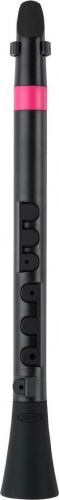 NUVO Dood (Black/Pink) блок-флейта DooD, строй С (до), материал АБС-пластик, цвет чёрный/розовый