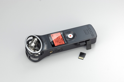 Zoom H1 ручной портативный диктофон (рекордер), черный цвет фото 6