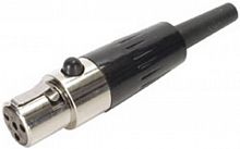 SHURE WA330 TA4F коннектор TQG мама (мини XLR разъем для петличных микрофонов, инстументальных шнуров) для подключения в поясной передатчик Bodypaсk.
