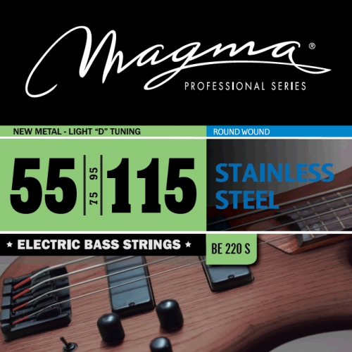 Magma Strings BE220S Струны для бас-гитары Серия: Stainless Steel Калибр: 55-75-95-115 Обмотка: