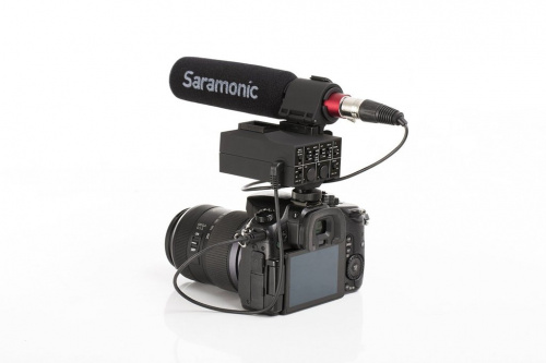 Saramonic MixMic микрофон-пушка и аудиоадаптер для DSLR, и видеокамер фото 2