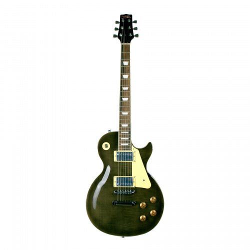 REDHILL LPX200/TBK эл.гитара, Les Paul, H+H, 2V/2T/3P, клен/окоуме, цвет черный фото 2