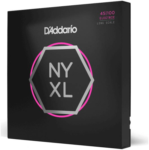 D'Addario NYXL45100 струны для бас-гитары ,Long Scale, Regular Light