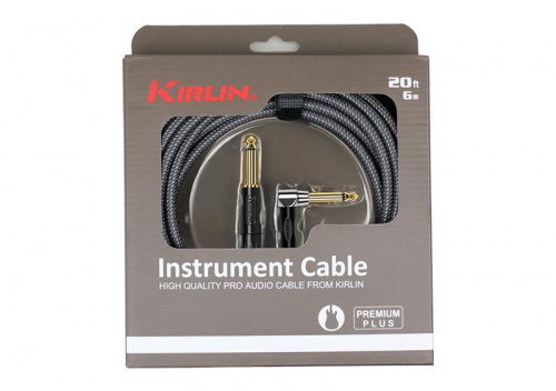 Kirlin IWB-202BFGL 3M CA кабель инструментальный Разъемы: 1/4" прямой моноджек 1/4" угловой мон фото 3