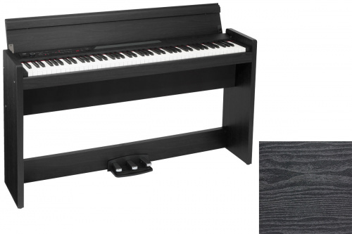 KORG LP-380 RW цифровое пианино, цвет Rosewood grain finish. 88 клавиш, RH3 (Real Weighted Hammer Action 3), Чувствительность: 3 уровня. Система генер фото 3