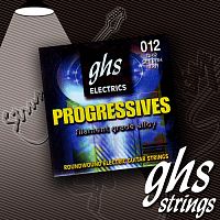 GHS PRH Струны для электро гитары (12-15-24-32-40-52) сплав 52 круглая обмотка Progressives