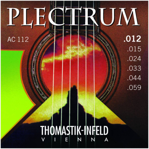 THOMASTIK AC112 Plectrum струны для акустической гитары, сталь/бронза, 12-59