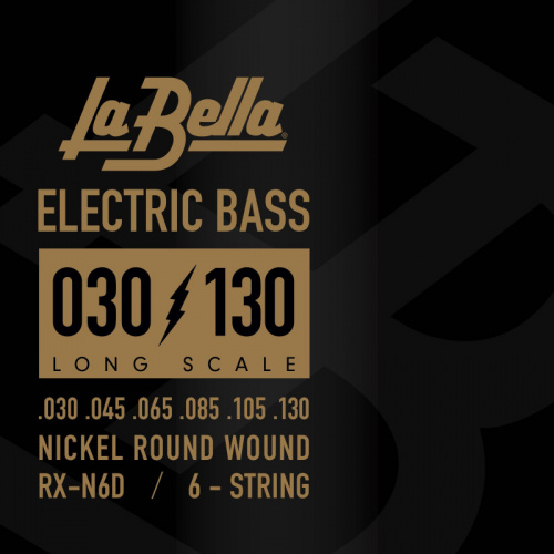 LA BELLA RX-N6D струны для 6-стр. бас-гитары (030-045-065-085-105-130), никель фото 2