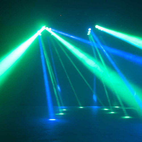 American DJ KAOS осветительное устройство с динамичными и узкими лучами в сочетании с чейзами трех 3-секцион фото 7