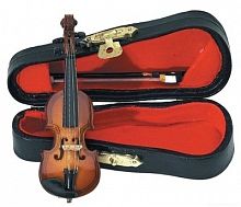 GEWA Miniature Instrument Violin сувенир скрипка, дерево, 9 см, с футляром и смычком