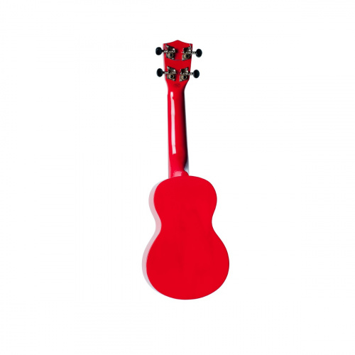 WIKI UK/FATALE гитара укулеле сопрано липа, рисунок роковая девушка чехол в комплекте фото 2