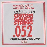 Ernie Ball 1252 струна для электро и акустических гитар. никель, калибр 052