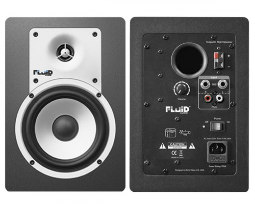 Fluid Audio C5 пара мониторов, двухполосные, 2 х 20 Вт RMA, балансное/небалансное подключение