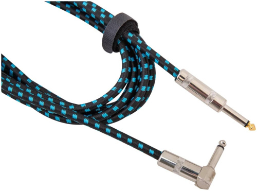 Stands&Cables GCL-120-5 Инструментальный кабель в тканевой оплетке 5 м. Разъемы: Jack 6,3мм.моно фото 3