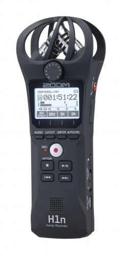 Zoom H1n портативный стереофонический рекордер со встроенными XY микрофонами 90°, цвет черный фото 3