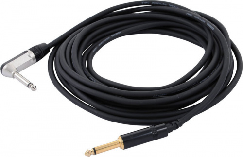 Cordial CCI 6 PR инструментальный кабель угловой моно-джек 6,3 мм/моно-джек 6,3 мм, 6,0 м, черный