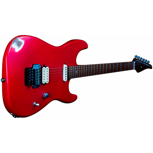JET JS-850 Relic FR электрогитара, Stratocaster, корпус ольха, 22 лада, HS, цвет Relic FR, красный фото 9