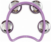 EASTTOP DF101 PURPLE Пластиковый тамбурин "Полукруг", 4 сдвоенных джингла, цвет фиолетовый