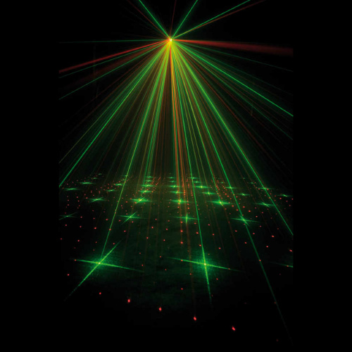 American DJ Micro Star зелено-красный лазер мощностью 30мВт+красный лазер мощностью 80мВт, свыше 200 фото 3