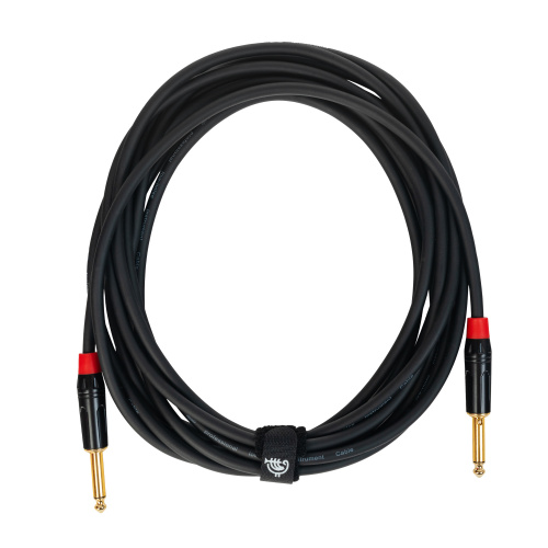 ROCKDALE IC070-5M инструментальный кабель, позолоченные металлические разъемы mono jack, цвет черный, 5 метров фото 3