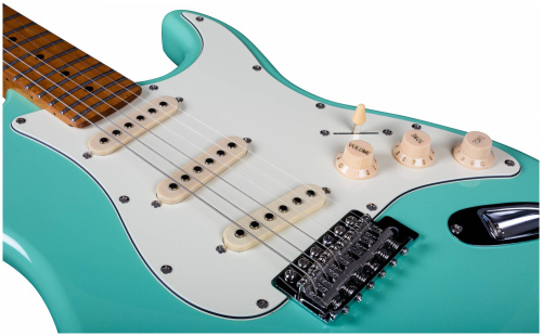 JET JS-300 SFG электрогитара, Stratocaster, корпус липа, 22 лада,SSS, tremolo, цвет Sea Foam Green фото 5