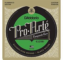 D'Addario EJ25B Flamenco- струны для кл. гитары (три первые струны black)