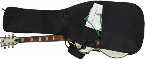 Tobago HTO GB10E чехол для электрогитары с двумя наплечными ремнями и передним карманом, цвет черный фото 4