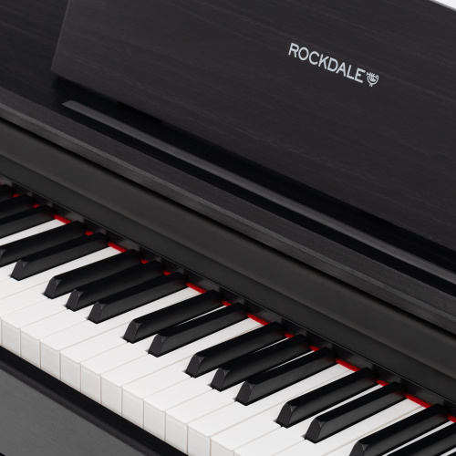 ROCKDALE Sonata Black Цифровое пианино. Черный цвет. 88 полноразмерных клавиш, градуированная клавиатура. Полифония 64 голоса. 20 тембров. 10 демомело фото 11