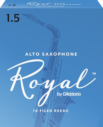 D'ADDARIO WOODWINDS RJB1015 ROYAL, ALTO SAX, 1.5, 10 BX трости для альт саксофона, размер 1.5, 10 шт