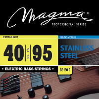 Magma Strings BE130S Струны для бас-гитары 40-95, Серия: Stainless Steel, Калибр: 40-55-75-95, Обмотка: круглая, нержавеющая сталь, Натяжение: Extra L