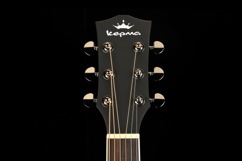 KEPMA A1CE Natural электроакустическая гитара, цвет натуральный, в комплекте 3м кабель фото 7