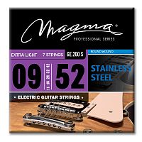 Magma Strings GE200S Струны для 7-струнной электрогитары 9-52, Серия: Stainless Steel, Калибр: 9-11-16-24-32-42-52, Обмотка: круглая, нержавеющая стал
