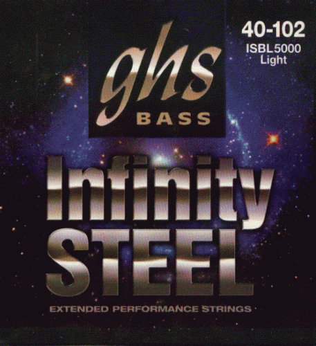 GHS ISB-L5000 Струны для бас-гитары (40-58-80-102) круглая обмотка нержавеющая сталь с покрытие